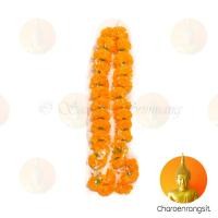 ราคา ถาด พวงมาลัยดาวเรือง (ดอกใหญ่) 1 เมตร (ข้างละ 50 ซม.) มาลัยดาวเรือง พวงมาลัย (12628105073)