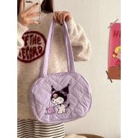 ราคา กระเป๋า Fluffyดีไซน์สวย ทันสมัย Sanrio ลิขสิทธิ์แท้ - ผ้าร่ม ลายปัก มีซิป ด้านในมีช่อง สะพายเข้าไหล่ได้ ขนาด 35×25 cm (26584522853)