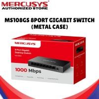 ราคา MERCUSYS (MS108GS) 8-Port Gigabit Desktop Switch 10/100/1000 Mbps (43107300237)
