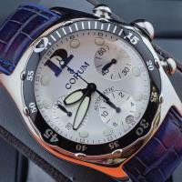 ราคา CORUM bubble 285.180.20 Chronograph White Dial Automatic Men's Watch (42564345482)