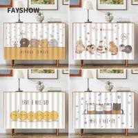 ราคา ผ้าม่านสั้นสำหรับห้องครัว มีกาวในตัว ป้องกันฝุ่น ตกแต่งบ้าน (40671792590)