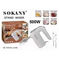 ราคา เครื่องตีแป้ง แรงดี 500W ตรา SOKANY (5 สปีด) แบบมือจับ เครื่องตีไข่ (10969324913)