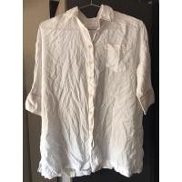 ราคา เสื้อเชิ้ต สีขาว แขนสามส่วน (17396636850)