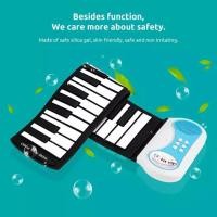 ราคา 37 Keys Flexible Hand Roll Up Piano Portable เปียโนแบบพกพา เปียโนซิลิโคน 37 คีย์ ม้วนเก็บได้ (9844547296)