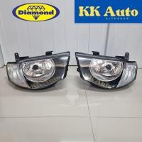 ราคา ไฟหน้า MITSUBISHI TRITON ปี 2005-2014 สีขาว รถมีแคปและ4ประตู โคมไฟหน้า ไทรทัน มิตซูบิชิ ตราเพชร (43213825229)