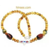 ราคา สร้อยพระพลอยตาเสือสีทอง (2479038876)