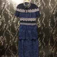ราคา เดรสลูกไม้สีกรมงานป้าย (1932067848)