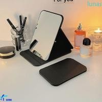 ราคา LUNASOL กระจกพับ, กระจกโต๊ะเครื่องแป้งตั้งโต๊ะเครื่องสําอางทรงสี่เหลี่ยม, หนัง PU เรียบง่ายปรับได้เครื่องมือความงามกระจกแต่งหน้า Make Up (44606298854)