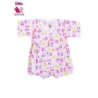 ราคา Little Wacoal ชุดนอนเด็กผ้าสาลู ชุดหมีบอดี้สูท ผูกหน้า สำหรับเด็กอายุแรกเกิด ขนาด 60,70 (40320554379)