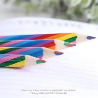 ราคา 24Hr ดินสอสายรุ้ง Rainbow Colors pencils สีไม้สายรุ้งลายสวย ดินสอไม้สีรุ้ง เครื่องเขียนสีรุ้ง ดินสอสำหรับเด็ก ดิน (28523171074)