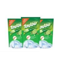 ราคา แพ็ค 3 ถุง น้ำยาล้างจานไลปอนเอฟ กลิ่นชามะนาว ถุงละ 500 มล. (27824835725)