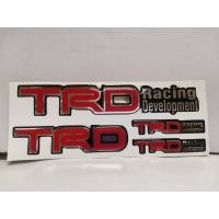 ราคา สติ๊กเกอร์ ชุด เทเรซิ่นนูน สำหรับรถ TOYOTA คำว่า TRD Racing Development ติดรถ แต่งรถ โตโยต้า ทีอาร์ดี sticker สวย (14970610448)