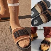 ราคา Nike รองเท้าแตะผู้ชาย(ของแท้100% ชอปไทย)แบบสวม สีน้ำตาล แต่งโลโก้ขนปุยสุดเท่ (22170228829)