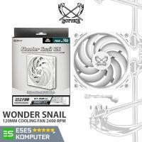 ราคา Fan Scythe Wonder Snail 120 White PWM 2400 RPM 120mm แรงดันคงที่ (40755734494)