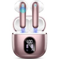 ราคา หูฟังไร้สายบลูทูธ 5.3 หูฟัง 50H เวลาเล่นสเตอริโอเบสหู, หูฟังชนิดใส่ในหูพร้อม 4 ENC Mic จอแสดงผล LED Noise Cancelling เอียร์บัด, บลูทูธหู IP7 กันน้ํา Sp (46601921119)