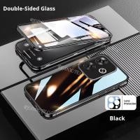 ราคา Xiaomi POCO F6 Casing 360 Full Lens Protection Magnetic Metal Case Xiaomi POCO F6 POCOF6 Double Sided Front Back Glass Full Body Phone Cover With Lock Buckle (25688787680)