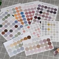 ราคา พร้อมส่งสติ๊กเกอร์ ไดคัทจุดกลม สติกเกอร์วงกลม ตกแต่งไดอารี่ DIY Scrapbook Planner สติ๊กเกอร์ตราประทับ (9430809060)