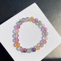 ราคา High Grade กำไลหินแท้ เรนโบว์ ฟลูออไรด์ (Rainbow Fluorite) 8mm (17735508145)