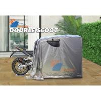ราคา โรงจอดรถมอเตอร์ไซค์พับเก็บได้ CARSBRELLA รุ่น DOUBLE SCOOT สำหรับจอดรถมอเตอร์ไซค์ ผ้า ,UV หนา 0.5 mm กันแดดกันน้ำ (23836743839)