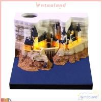 ราคา WNTEOLAND ปฏิทินปราสาทวิเศษ,พร้อมไฟกระดาษหัตถกรรมปฏิทินประติมากรรม,สร้างสรรค์ Notepad เดสก์ท็อปเครื่องประดับ 2026 ปฏิทินรายสัปดาห์ (47002382446)