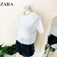 ราคา ไซด์ S แบรนด์ ZARA แท้ 100%เสื้อ ซีทรู ทรงครอป งานเกล็ดวิบวับ สีขาวทใส่ออกงาน ชุดออกงาน ชุดปาร์ตี้ วันเกิด (27433054736)