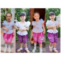 ราคา ชุดไทยเด็กผู้หญิง ชุดไทยเด็ก ชุดไทยโจงกระเบน ชุดโจงกระเบนเด็ก ชุดไทยประยุกต์เด็ก (9734271723)