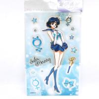 ราคา Sticker Sailor Mercury จาก Pretty Guardian Sailor Moon สติกเกอร์ DIY งานแท้แมวทอง Made in Japan (22171763974)
