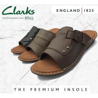 ราคา Fabulous Arch Solution Clarks Elegant Mens สบายสมาร์ทเย็บเบาะ Outsole รองเท้าแตะรองเท้าแตะผู้ชาย Clarks Gaya (57253608664)
