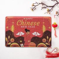 ราคา พรมเช็ดเท้ารุ่นตรุษจีน พรมเช็ดเท้าวุ้นเส้นพิมพ์ลาย PVC กันลื่น (44207775813)