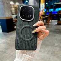 ราคา สําหรับ VIVO IQOO Z10 Turbo Pro กรณีคาร์บอนไฟเบอร์แม่เหล็กป้องกันปกหลังสําหรับ IQOO Neo 10 Pro Z10 Iqoo13 Shell (28386960251)