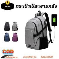 ราคา กระเป๋าสะพายหลัง กระเป๋าเป้เดินทาง กระเป๋าโน๊ตบุ๊ค USB Backpack No.8699 (25966590648)
