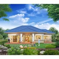 ราคา แบบบ้านชั้นเดียว P-130 : 3 ห้องนอน 2 ห้องน้ำ พื้นที่ใช้สอย 137 ตร.ม. ค่าก่อสร้างประมาณ 1.7 - 2.3 ล้านบาท (53852391839)