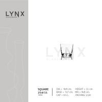 ราคา LYNX - SQUARE 254/11 - แจกันแก้วใส ทรงสี่เหลี่ยมคางหมู แจกันแก้วทรงสูง แต่งบ้าน คาเฟ่ ร้านอาหาร งานแต่ง (8939427130)