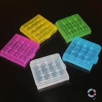 ราคา LontimeMio] Multicolor PP พลาสติกแบตเตอรี่ผู้ถือกรณี AA AAA พลาสติกแข็งกล่องเก็บสําหรับ 14500 แบตเตอรี่คอนเทนเนอร์ 5 Colo ใหม่ (24294450994)