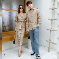 ราคา ️VSM Couple #3733 ชุดคู่รัก สีน้ำตาล ออกงาน ชุดถ่ายพรีเวดดิ้ง (5244814408)
