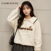 ราคา ✨ เสื้อแขนยาวลาย Chip 'n Dale ปกกะลาสีสุดน่ารัก ✨ คอซิป+ปกกะลาสีขลิบดำ 8541 (44056722165)