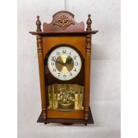 ราคา นาฬิกาโบราณ Seiko Quartz QB550B มีเสียงค้อนตีแซ่ตรงลูกตุ้มหมุน กรอบไม้มือสอง (44258412842)