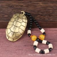 ราคา พร้อมสต็อกจัดส่งที่รวดเร็ว ins Fujia World ทองเหลืองเต่าเชลล์ Decompression Wenwan Baifu กระเป๋าพวงกุญแจจี้โบราณ High-End ชายอินเทรนด์อุปกรณ์เสริมจี้892251220 (43827376622)