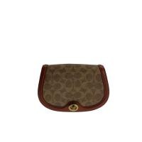 ราคา Coach 76264 Saddle Belt Bag In Colorblock Signature Canvas กระเป๋าสะพายข้าง