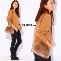 ราคา niko and… clasp faux fur shoulder bag(use like new) (25089691000)