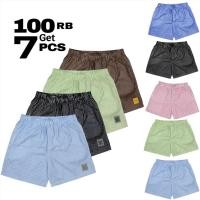 ราคา 7 ชิ้นกางเกงบ็อกเซอร์ลายทางสําหรับบุรุษและสตรีกางเกงบ็อกเซอร์ลายทาง Unisex กางเกงลายทางพื้นฐาน (54900349633)