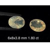 ราคา 1.80 ct โอปอล เล่นสี เอธิโอเปีย แท้ ธรรมชาติ Natural Ethiopian Color Play Opal Cut Pair Loose Gemstone For Fine Jewelry (14339106770)