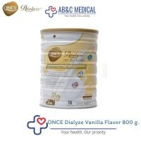 ราคา ONCE Dialyze Vanilla Flavor วันซ์ ไดอะไลซ์ กลิ่นวานิลลา 800 g. อาหารชนิดผงสำหรับผู้ป่วยระยะล้างไต จำนวน 1 กระป๋อง (28690256976)