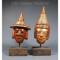 ราคา หัวหุ่นกระบอกพม่าพร้อทใส่ฐานอย่างดี (10372311187)