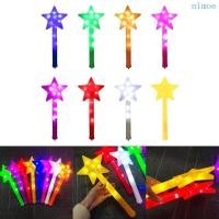 ราคา Nio Light Up Magic Wands แท่งเรืองแสง LED กระพริบ Stick ชุด 10 สีสัน Star Fairy Wand เด็กวันเกิด Party Su (50751400437)