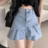 ราคา ลูกค้าขายส่งกระโปรงยีนส์สำหรับผู้หญิง กระโปรงยีนส์เอวสูง มีซับใน 2 สี กระโปรงพลีท กระดุมเรียง สียีนส์เข้ม/ สียีนส์อ่อน (26981334210)