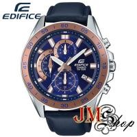 ราคา Casio Edifice Chronograph นาฬิกาข้อมือผู้ชาย สายหนัง รุ่น EFV-550L-2AVUDF (หน้าปัดน้ำเงิน) (6245848230)