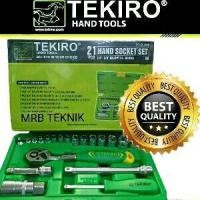 ราคา TEKIRO SOCKET WRENCH SET 21 ชิ้น 4-19MM (PLASTIC)/HAND SOCKET SET 21PCS 4-19MM (PLASTIC) TEKIRO (19195957163)