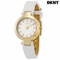 ราคา DKNY รุ่น NY2200 นาฬิกาข้อมือผู้หญิง Silver Dial White Leather Ladies Watch (2064552248)