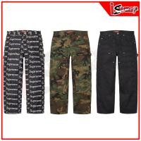 ราคา กางเกงยีนส์ Supreme Jacquard Logos Double Knee Denim Painter Jean รุ่นใหม่ล่าสุด (50551987072)